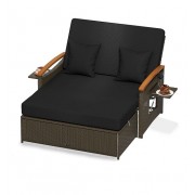Sodo sofa - lova iš rotango 3-in-1